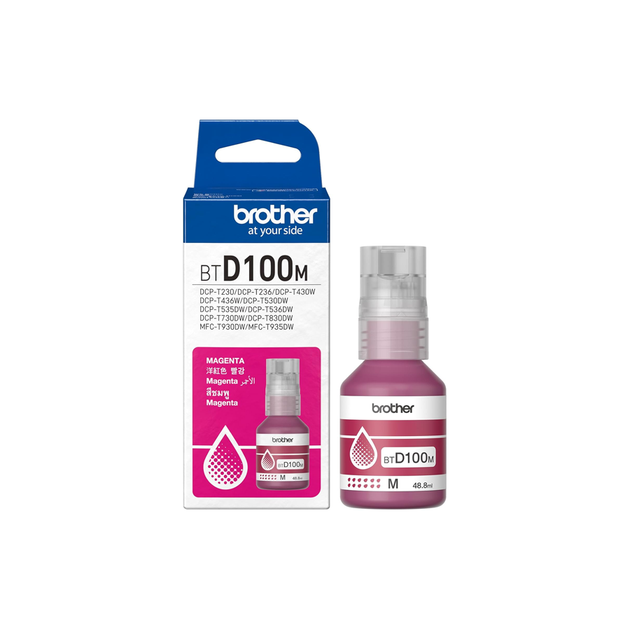 brother btd100m ultra high yield magenta ink bottle original genuine brother printer ink fast delivery dubai uae