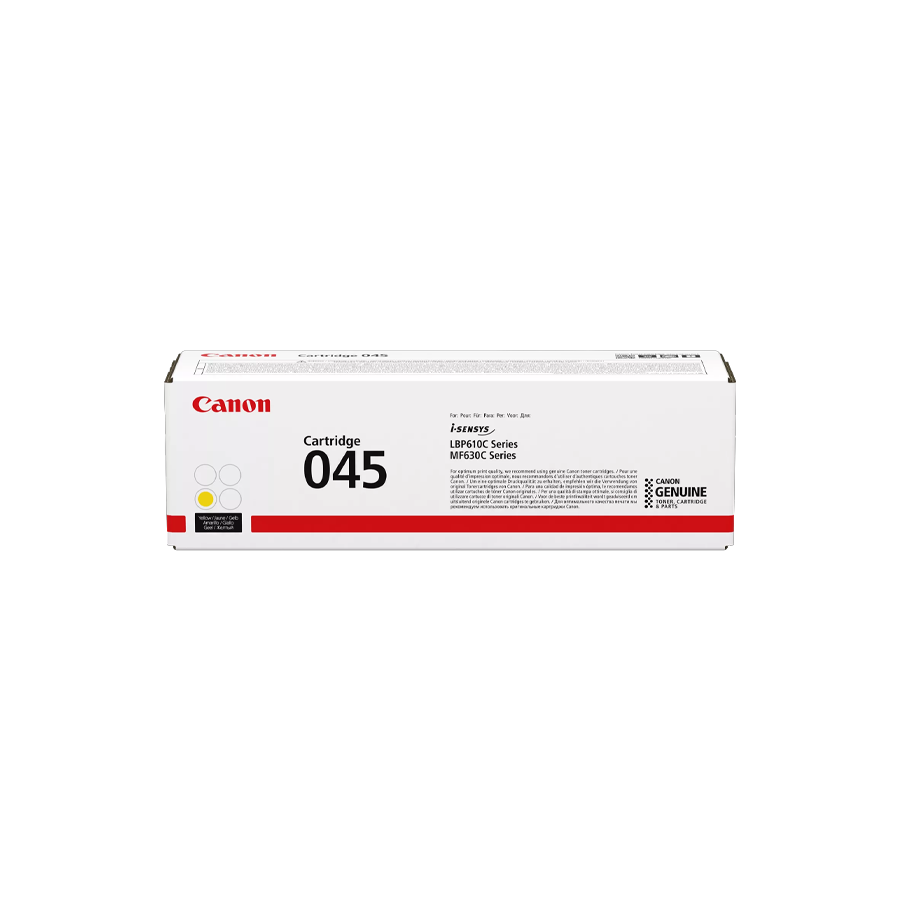 Canon 045 Yellow Toner Cartridge for LBP611Cn, MF633Cdw & MF631Cn – Genuine Canon Laser Toner UAE