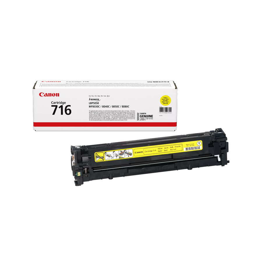 Canon 716 Yellow Toner Cartridge for LBP5050, MF8050C & MF8080C – Genuine Canon Laser Toner UAE