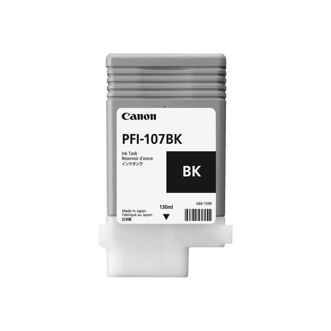 Canon PFI-107BK Black Ink | Original Canon Ink Cartridge | Dubai UAE