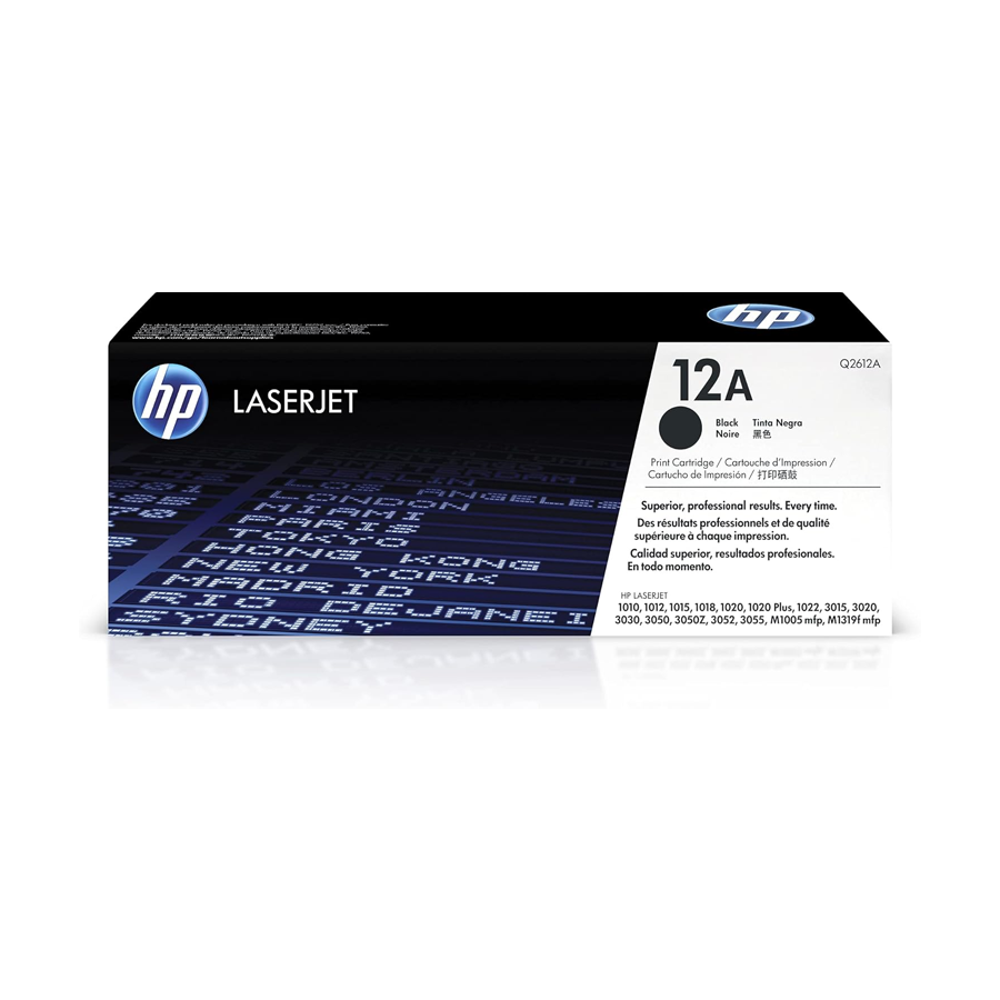 HP 12A Black Original LaserJet Toner Cartridge (Q2612A) | Genuine HP Toner Cartridge | Dubai UAE