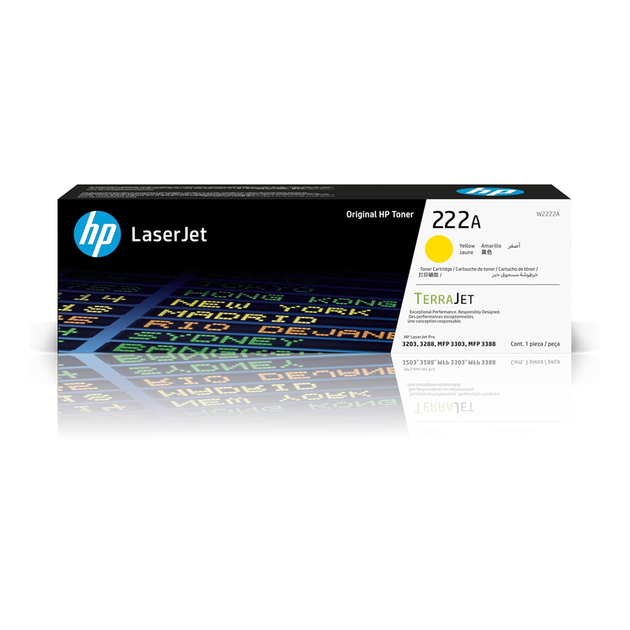 hp 222a yellow toner cartridge cf222a original genuine hp color laserjet printer toner buy in dubai uae