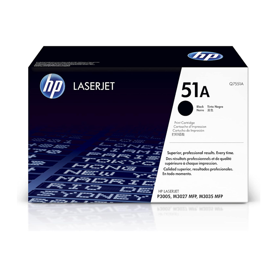 HP 51A Toner Cartridge Q7551A for HP LaserJet P-3005 P-3005d P-3005dn P-3005n P-3005x | Genuine HP Toner Cartridge | Dubai UAE