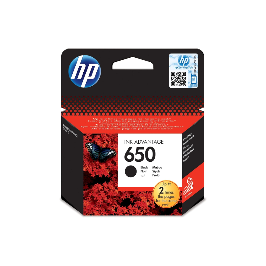 HP 650 Original Ink Cartridge for HP DeskJet & Ink Advantage Printers | Original HP Ink Cartridge | Dubai UAE