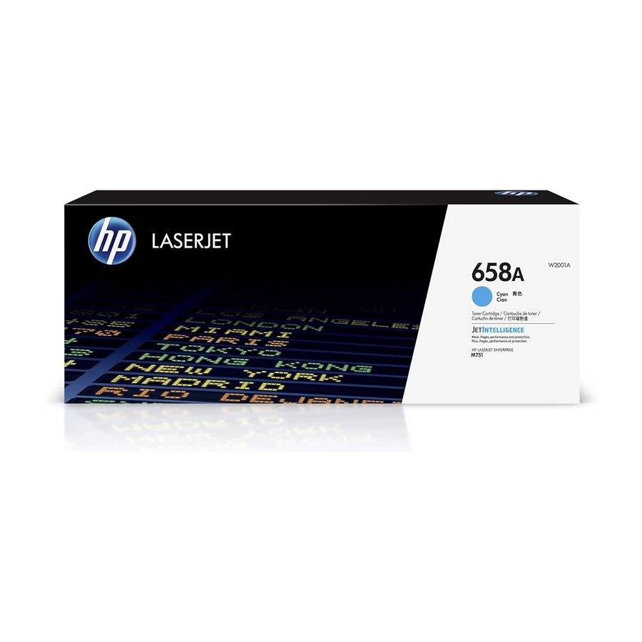 hp 658a cyan toner cartridge w2001a genuine hp color laserjet printer toner replacement available dubai uae