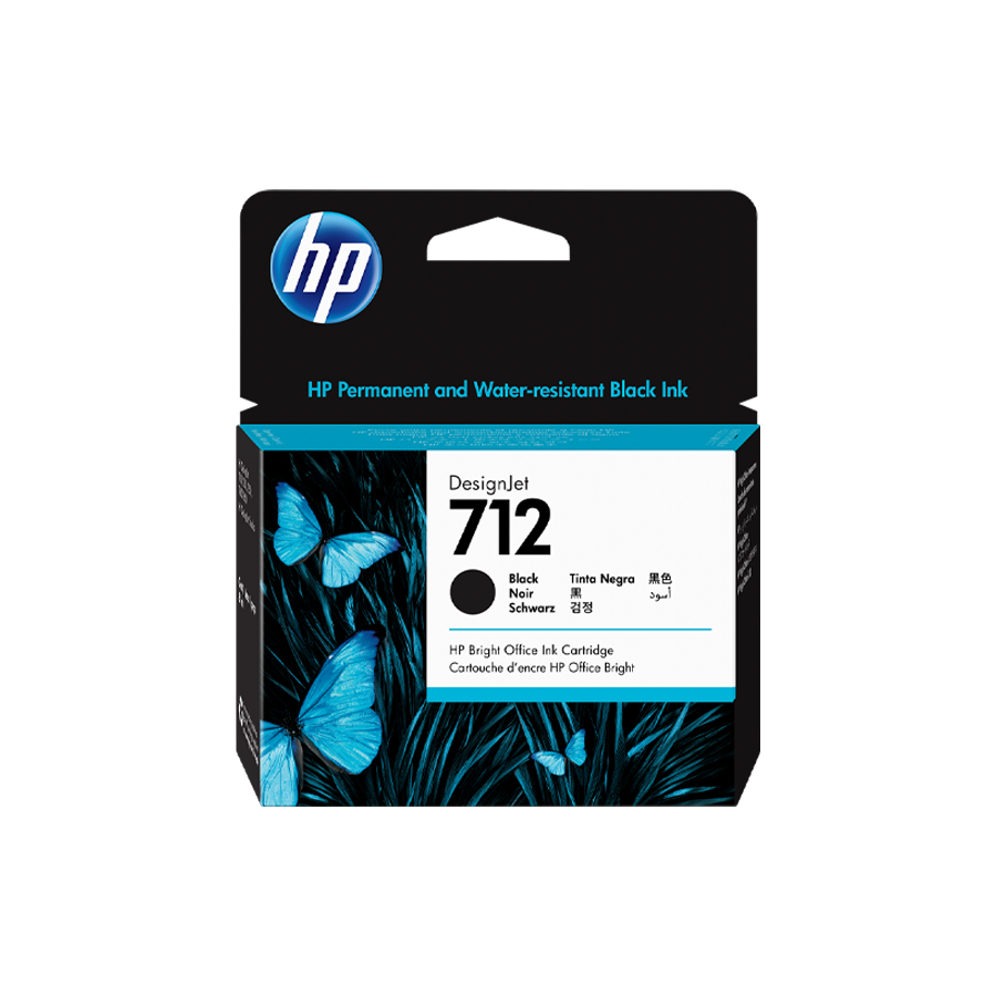 HP 712 Black DesignJet Ink Cartridges | Original HP Ink Cartridge | Dubai UAE