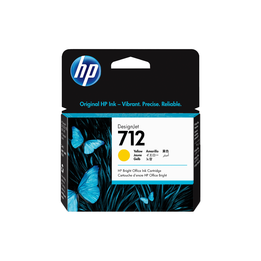 HP 712 Yellow DesignJet Ink Cartridges | Original HP Ink Cartridge | Dubai UAE