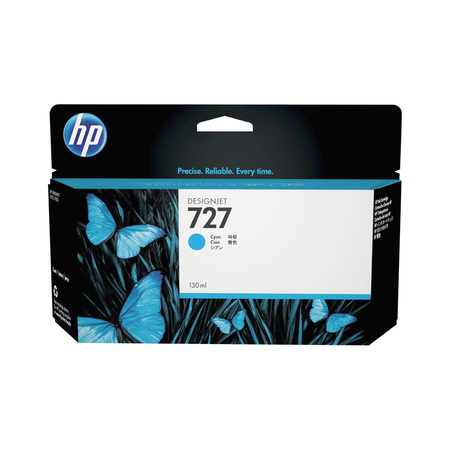 hp 727 cyan designjet ink cartridge c9399a genuine hp original printer ink replacement dubai uae