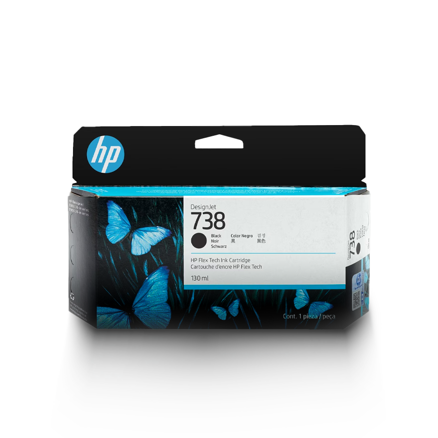 HP 738 Black DesignJet Ink Cartridge | Original HP Ink Cartridge | Dubai UAE