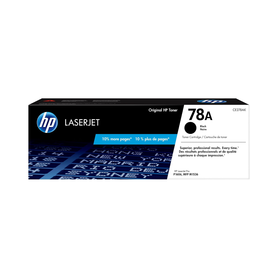 HP 78A Toner Cartridge CE278A for LaserJet Pro M1536dnf, M1537dnf, M1538dnf, M1539dnf, P1566, and P1606dn | Genuine HP Toner Cartridge | Dubai UAE