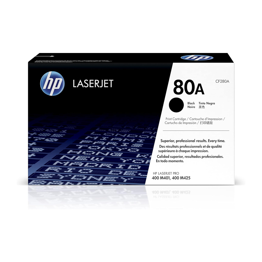 HP 80A Toner Cartridge CF280A for HP Laserjet PRo 400 M401 and MFP 425 | Genuine HP Toner Cartridge | Dubai UAE