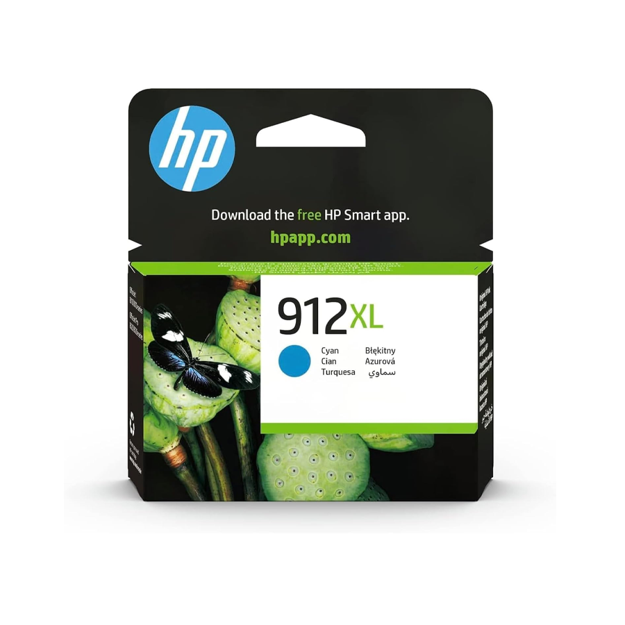 hp 912xl cyan ink cartridge genuine hp printer ink replacement available dubai uae