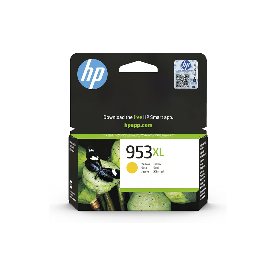 hp 953xl yellow high yield ink cartridge genuine hp printer ink buy in dubai uae