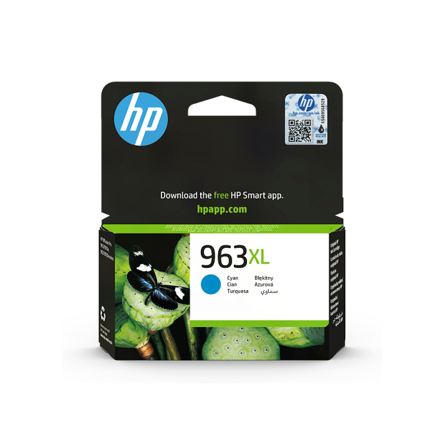 HP 963XL Cyan High Capacity Original Ink Cartridge Compatible with HP OfficeJet Pro 9010 & 9020 Series | Original HP Ink Cartridge | Dubai UAE