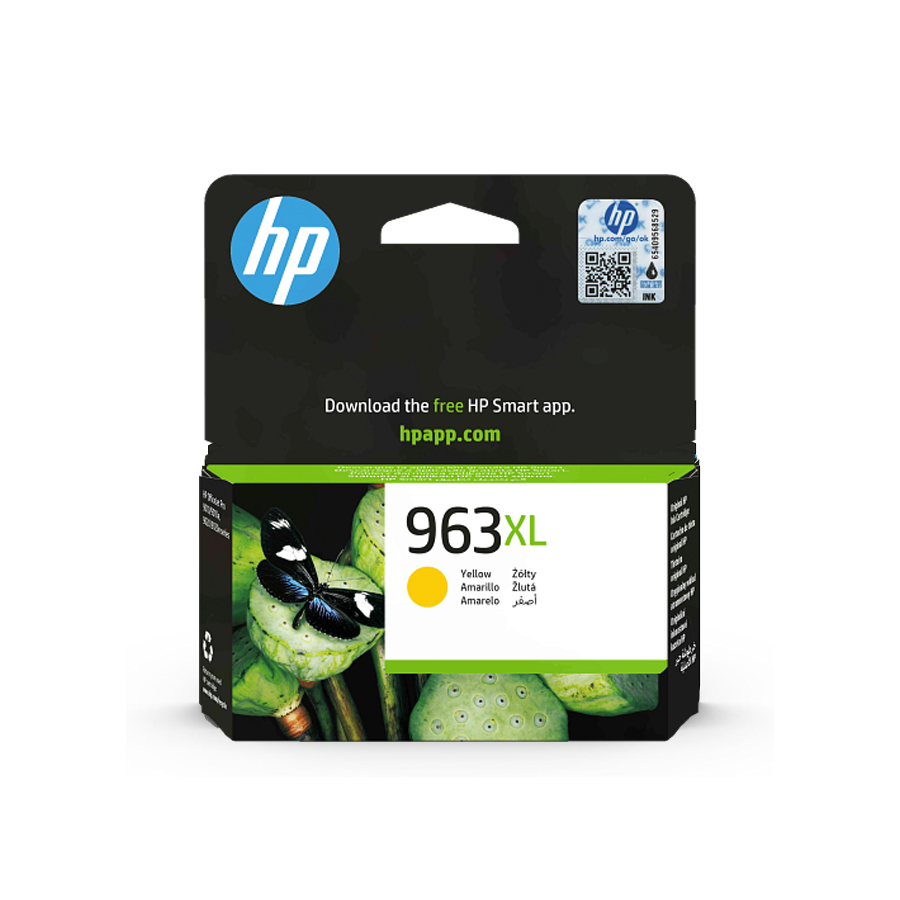 HP 963XL Yellow High Capacity Original Ink Cartridge Compatible with HP OfficeJet Pro 9010 & 9020 Series | Original HP Ink Cartridge | Dubai UAE