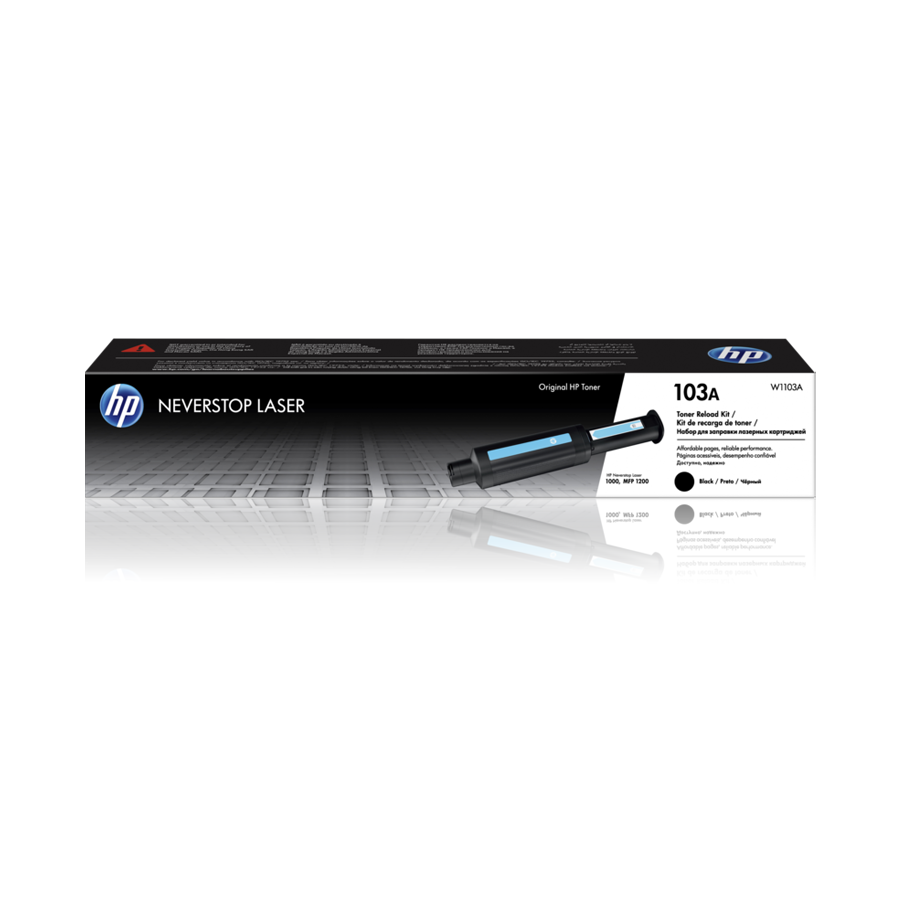 HP 103A Black Original Neverstop Laser Toner Reload Kit (W1103A) | Genuine HP Toner Cartridge | Dubai UAE